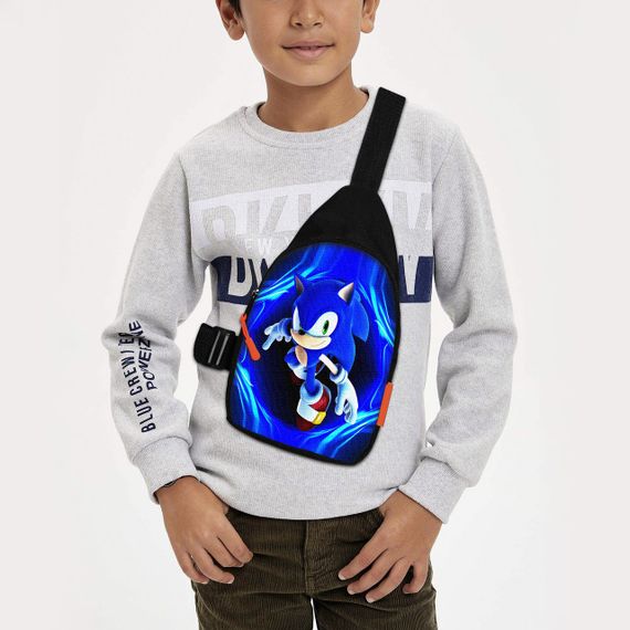 Сумка через плечо детская Супер Соник 29х17 см сумка слинг для мальчика (02198)