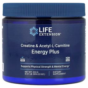 Креатин та ацетил-L-карнітин Life Extension Creatine &amp; Acetyl-L-Carnitine, Energy Plus 233 g