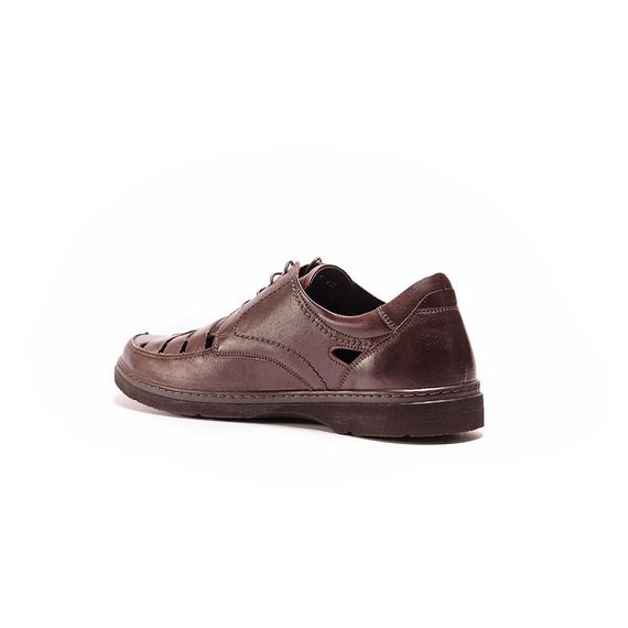 Шкіряні туфлі коричневі на весну літо 42 45 розмір | Зображення 2