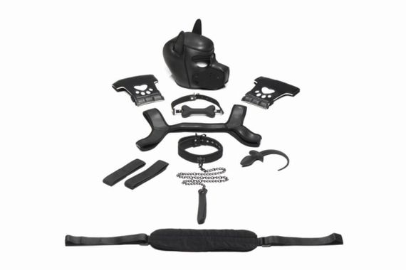 Набір BDSM цуценя Master Series Luxury Pup Arsenal Set - Black | Зображення 1