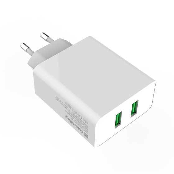 Зарядний пристрій мережевий 2USB 3,0A QC 36W білий ColorWay CW-CHS017Q-WT | Зображення 6