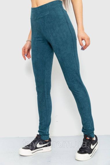 Лосини тканина замша колір смарагдовий розмір S FA_006739 | Зображення 2