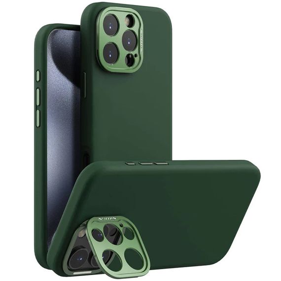 Чохол Silicone Nillkin LensWing Prop Magnetic для Apple iPhone 16 Pro (6.3") Зелений / Green | Зображення 1