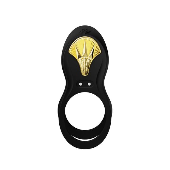 Смарт-ерекційне кільце Zalo - BAYEK Obsidian Black, подвійне з ввідною частиною, пульт ДК Sex Aura | Зображення 4