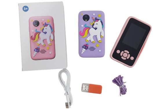 Інтерактивна іграшка смартфон "KidPhone Pony" з камерою та іграми (рожевий/фіолетовий) | Зображення 1