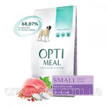 Сухой полнорационный корм Optimeal для собак малых пород со вкусом утки 12 кг (4820083905520) | Зображення 1