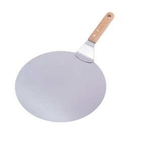 Лопатка для піци кругла нержавіюча сталь 49*30,5см з дерев'яною ручкою 8833 KAMILLE
