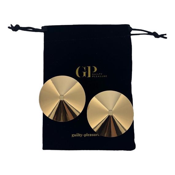 Пэстисы на соски Guilty Pleasure Tempting Touch Covers, золотые Sex Aura | Зображення 5