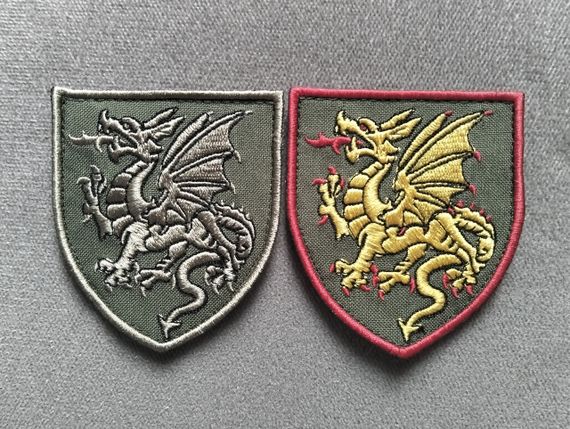 Шеврон 107 реактивна артилерійська бригада (олива+кольоровий)