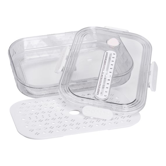 Контейнер для їжі пластиковий 32.5х22.5х6 см Білий HP-27-6 | Зображення 8