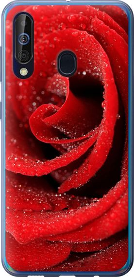 Чехол на Samsung Galaxy A60 2019 A606F Красная роза "529u-1699-17620"