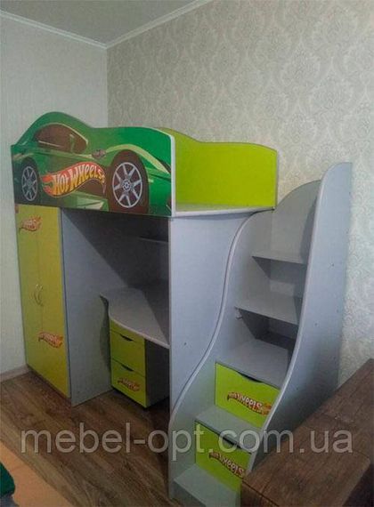 Детская кровать-комната Bed-Room №1 Ferrari графит, спальное место 1700х800 мм | Зображення 6