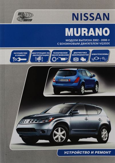 Nissan Murano. Посібник з ремонту й експлуатації. Книга