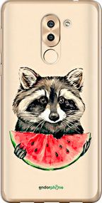 Чохол на Huawei Mate 9 Lite Єнотик з кавуном "4605t-474-2448"