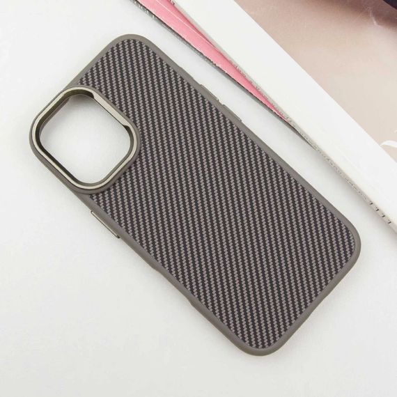 Чохол Carbon with MagSafe для Apple iPhone 16 (6.1")