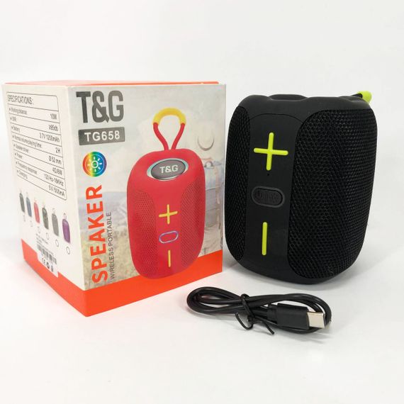 Bluetooth колонка з різнокольоровим підсвічуванням TG658, Колонки для музики вдома XI-39 | Зображення 7