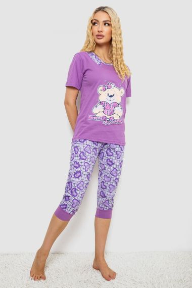 Пижама женская, цвет сиреневый, 243R03675 | Зображення 1