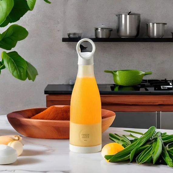 Міні блендер Mini juice для смузі, портативний, у формі пляшки, 300 мл.