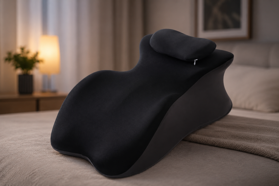 Подушка ортопедична pillow-06 / Подушка клиноподібна для сну з поліестеру / Ортопедична подушка для підтримки тіла Relax Pillow