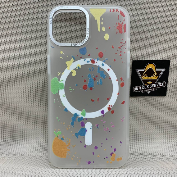 Чехол Wlons Unicorn противоударный PC+TPU для Iphone 13 MagSafe Матовый Белый