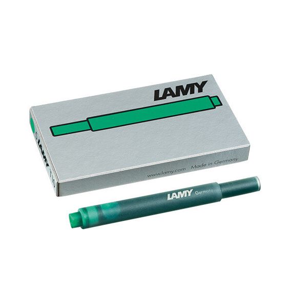 Комплект картриджей Lamy T10 5шт, зеленый