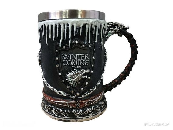 Кружка Чашка Бокал Игра Престолов Зима Близко Winter is Coming Stark Game Of Thrones 3D... | Зображення 2