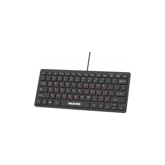 Клавіатура Maxxter KBM-C01B-UA USB UA Black (KBM-C01B-UA) | Зображення 1