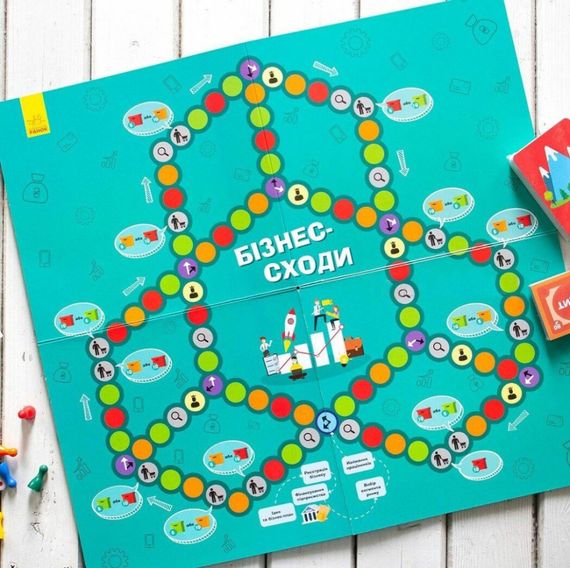 Настольная игра "Бизнес-лестница" РЛ902037У кубик, 5 фишек игроков | Зображення 2