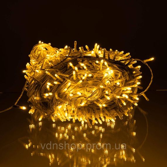 Гірлянда Різдвяна фея вулична 100 м 1000 LED білий провід Жовтий CF1000L100MWY | Зображення 5