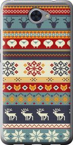 Чехол на Huawei Y7 2017 Рождественский орнамент "3303u-1019-17620"