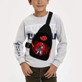 Сумка через плече дитяча Аніме Naruto 29х17 см сумка слінг для хлопчика (02052)