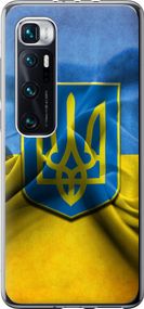 Чехол на Xiaomi Mi 10 Ultra Флаг и герб Украины 1 "375u-2064-17620"