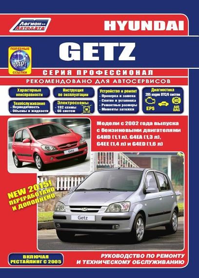 Hyundai Getz. Руководство по ремонту и эксплуатации.