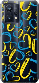 Чехол на Realme 9 Сердца UA "5292u-2866-17620"
