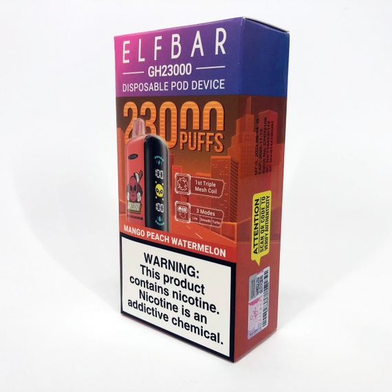 ELF BAR GH 23000 5%. Манго Персик Кавун (Mango Peach Watermelon) | Зображення 5