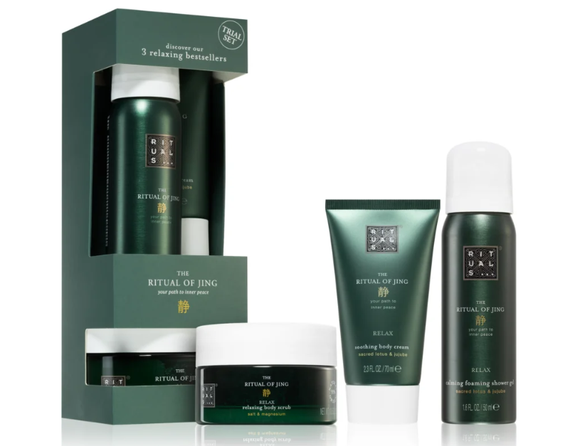 Набор RITUALS... The Ritual of Jing Try Me Set 3 relaxing bestsellers (shower gel, scrub, body cream)