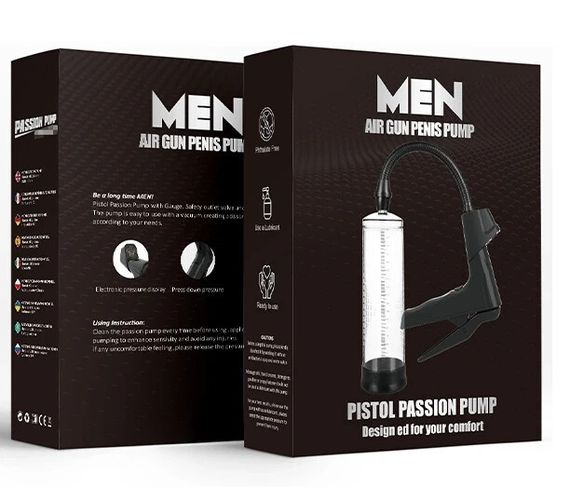 Вакуумна помпа для пеніса CANWIN P398 з електронним манометром і шкалою тиску Sex Aura | Зображення 6