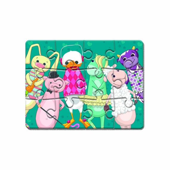 Магнитные пазлы Малыш сможет "Зверюшки" Vladi toys VT3301-01 А5