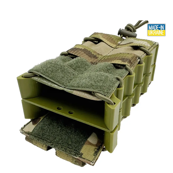 Подсумок открытый под 2 магазина с пластиковым корпусом IRR Cordura 500 D Мультикам | Зображення 1