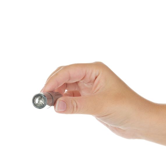 Вибропуля PowerBullet First-Class Bullet 2.5″ with Key Chain Pouch, Silver, 9 режимов вибрации | Зображення 2