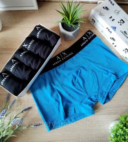 Мужские трусы Armani Exchange, мужские боксеры Армани, хлопковые трусы Армани Премиум качества L