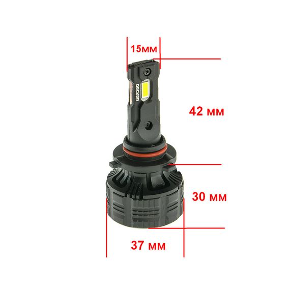 Светодиодная лампа Decker LED PL-03 5K 9006 HB4 Can Bus (1 лампа) | Зображення 3