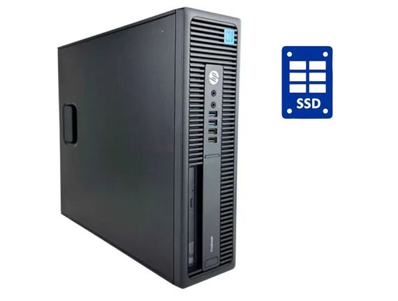 ПК HP ProDesk 600 G2 SFF / Intel Core i3-6100 (2 (4) ядра по 3.7 GHz) / 32 GB DDR4 / 256 GB SSD / Intel HD Graphics 530 / DVD-ROM / Win 10 б/в