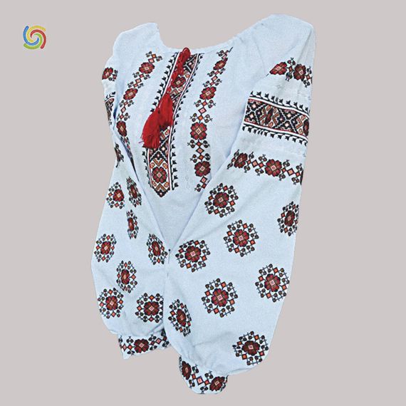 Рубашка Украинская вышиванка 237407 цвет белый размер L/XL