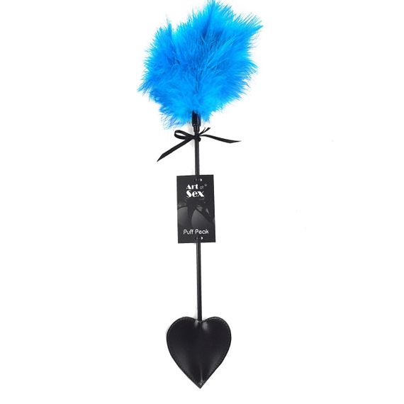 Лоскітка зі шльопалкою Піка Art of Sex – Puff Peak, блакитна Sex Aura | Зображення 1