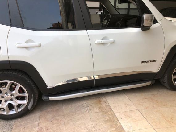 Молдинг дверний (4 шт, нерж) для Jeep Renegade | Зображення 1