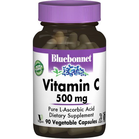 Витамин C Bluebonnet Nutrition Vitamin C 500 mg 90 Veg Caps BLB0510