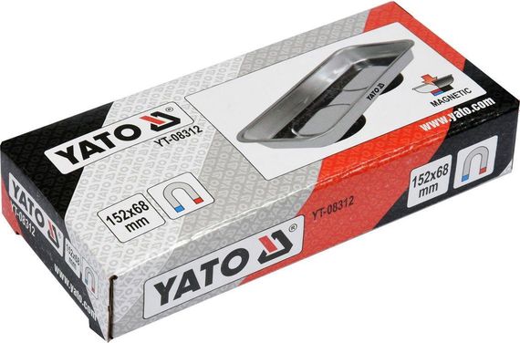 Посудина прямокутна миска магніт нержавійка 16х68х152 мм YATO YT-08312 | Зображення 5