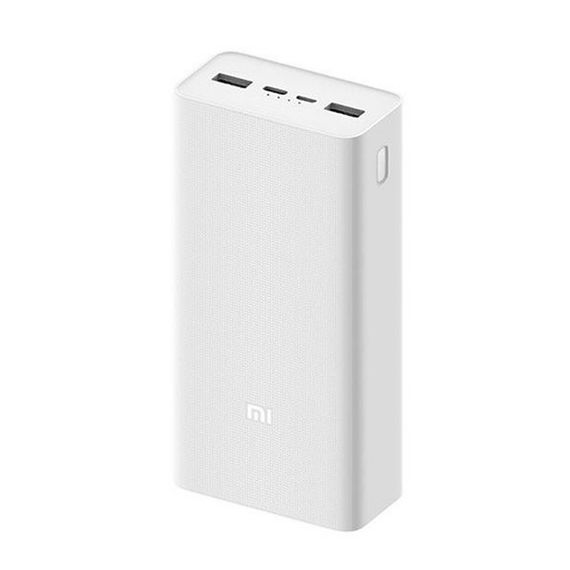 Зовнішній акумулятор (павербанк) Xiaomi Mi 3 30000mAh Quick Charge White | Зображення 1