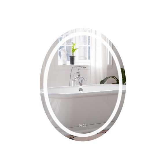 Дзеркало Qtap Mideya 500х700 з LED-підсвіткою Touch, з антизапотіванням, диммером QT2078NCR5070W